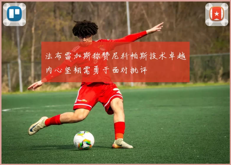 法布雷加斯称赞尼科帕斯技术卓越内心坚韧需勇于面对批评
