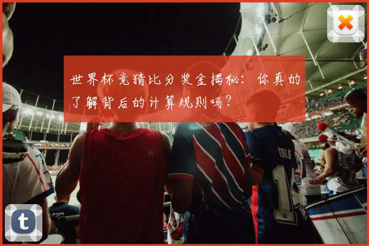 世界杯竞猜比分奖金揭秘：你真的了解背后的计算规则吗？