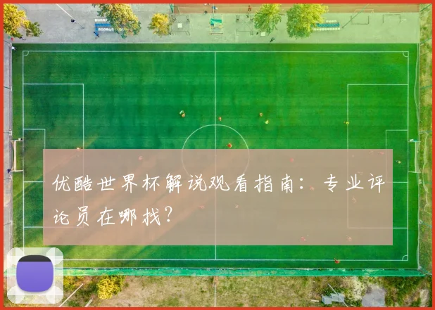 优酷世界杯解说观看指南：专业评论员在哪找？
