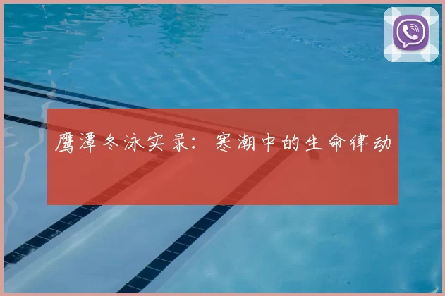 鹰潭冬泳实录：寒潮中的生命律动