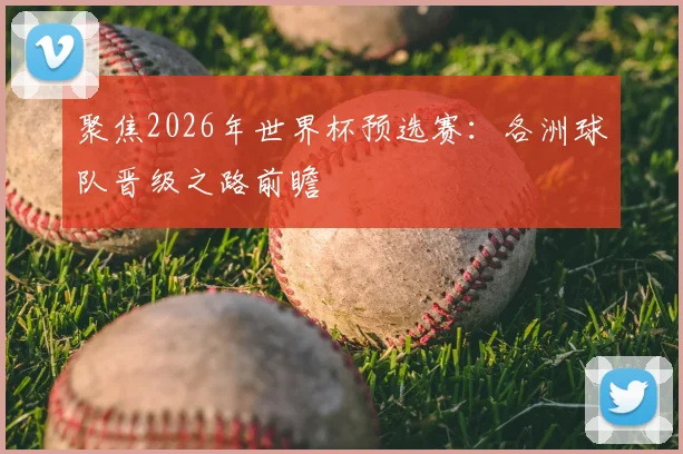 聚焦2026年世界杯预选赛：各洲球队晋级之路前瞻
